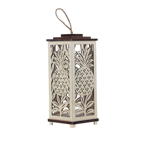 8" Pineapple DIY LED Plywood Lantern Décor by Make Market®
